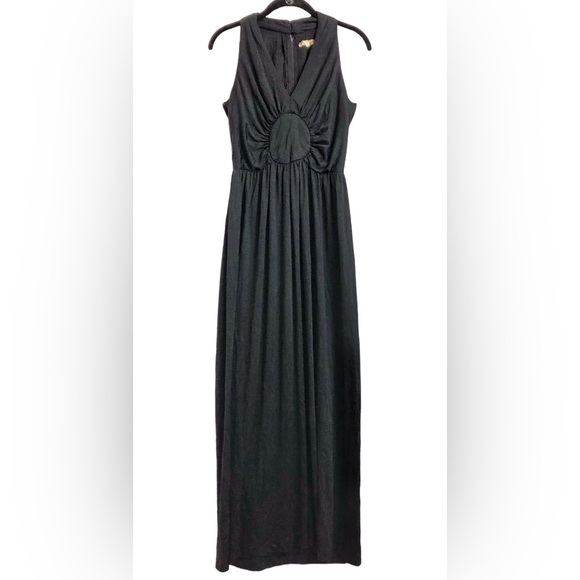 Vintage Dresses & Skirts - 70’s Vintage Sexy Black Maxi Dress S - M